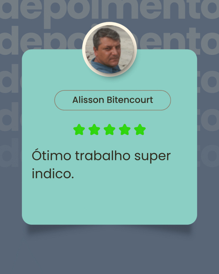 Avaliação Alisson Bitencourt para Edu Persianas