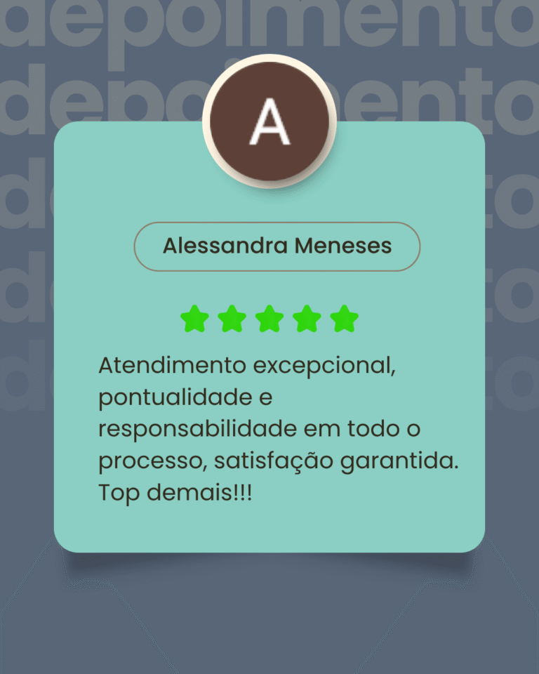 Avaliação de Alessandra Meneses para Edu persianas.