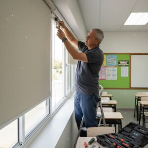 Manutenção, Reparo e Assistência Técnica de Cortinas Rolô- Edu -persianas-santo-andre-sp