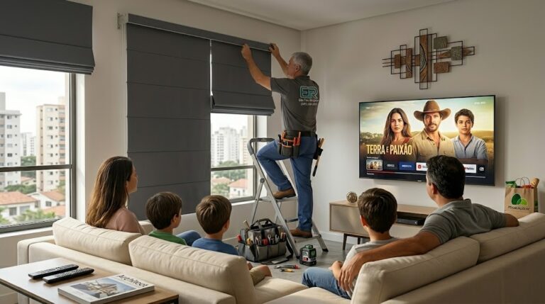 Cuidamos  de tudo para você! Instalação rápida e segura de persianas no conforto de sua casa.